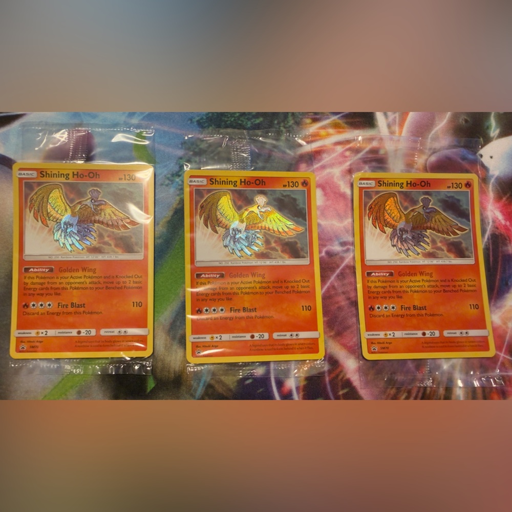 Sealed Shining Ho-Oh Pokémon Card
